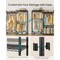 Heavy Duty Portable Closet Garment Rack With Shelves Steel Clothes Organizer Adjustable Storage Ink Black